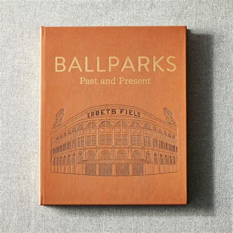 Stunning Ballparks Leather Book - A Must-Have for Baseball Fans!